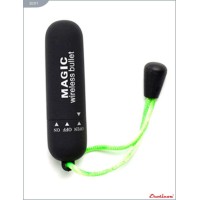 Чёрная вибропуля со шнурком - 7 см. Чёрная вибропуля со шнурком - 7 см.