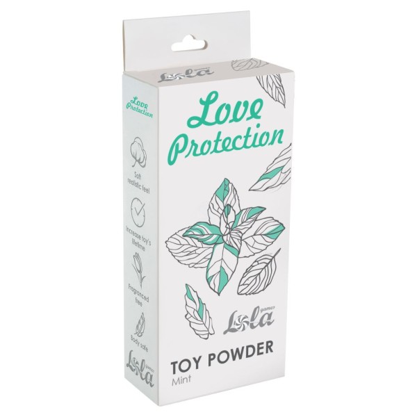 Пудра для игрушек Love Protection с ароматом мяты - 30 гр