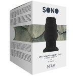 Чёрная анальная пробка с тоннелем №49 Small Hollow Tunnel Butt Plug 3 Inch - 7,7 см