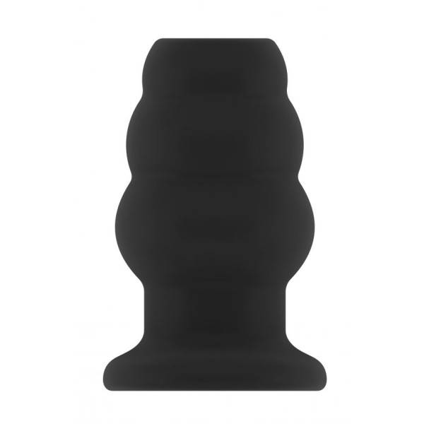 Чёрная анальная пробка с тоннелем №49 Small Hollow Tunnel Butt Plug 3 Inch - 7,7 см