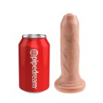 Телесный необрезанный фаллоимитатор на присоске 6  Uncut Cock - 16,5 см