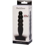 Чёрный анальный стимулятор Large Bubble Plug - 14,5 см