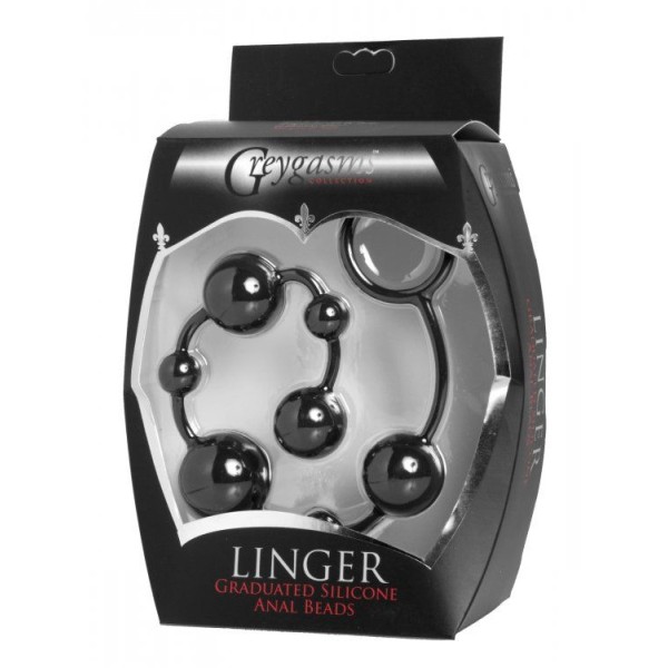 Анальная цепочка Linger Graduated Anal Beads - 35 см