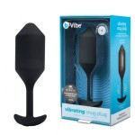 Черная пробка для ношения с вибрацией Snug Plug 4 - 14 см