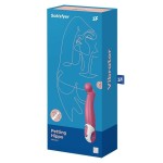 Вибратор Satisfyer Petting Hippo с загнутым кончиком - 22,9 см
