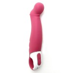 Вибратор Satisfyer Petting Hippo с загнутым кончиком - 22,9 см