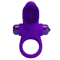 Фиолетовое эрекционное виброкольцо в клиторальной щеточкой Vibrant Penis Ring II Фиолетовое эрекционное виброкольцо в клиторальной щеточкой Vibrant Penis Ring II