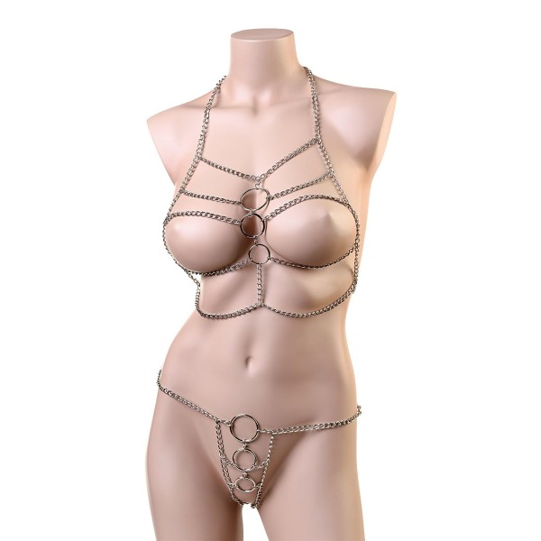 Металлическое бикини из цепочек TOYFA Theatre Металлическое бикини из цепочек TOYFA Theatre