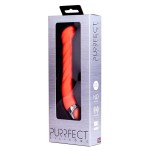 Оранжевый силиконовый G-вибратор PURRFECT SILICONE G-SPOT VIBRATOR - 17,7 см