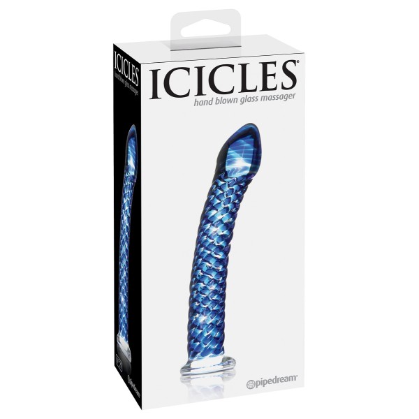 Стеклянный анальный стимулятор Icicles №29 - 19,7 см