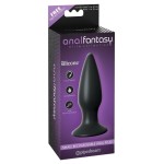 Чёрная малая анальная вибропробка Small Rechargeable Anal Plug - 10,9 см