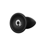 Чёрная малая анальная вибропробка Small Rechargeable Anal Plug - 10,9 см