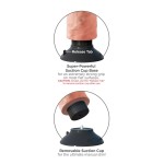 Большой реалистичный вибромассажер на присоске 9  Vibrating Cock - 24,8 см