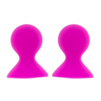 Ярко-розовые помпы для сосков LIT-UP NIPPLE SUCKERS LARGE PINK