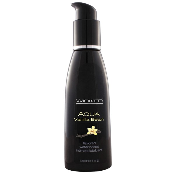 Лубрикант со вкусом ванильных бобов Wicked Aqua Vanilla Bean - 120 мл