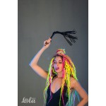 Черная плеть Party Hard Risque - 63,5 см