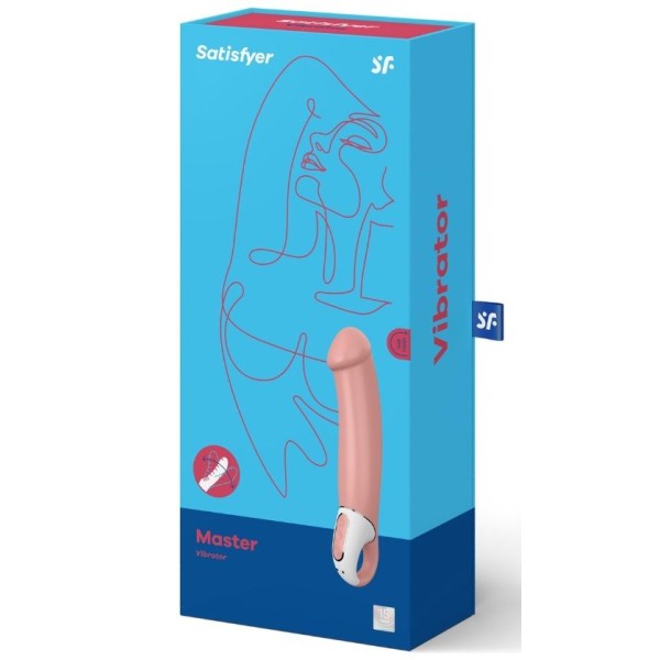 Перезаряжаемый вибратор Satisfyer Master - 23,5 см