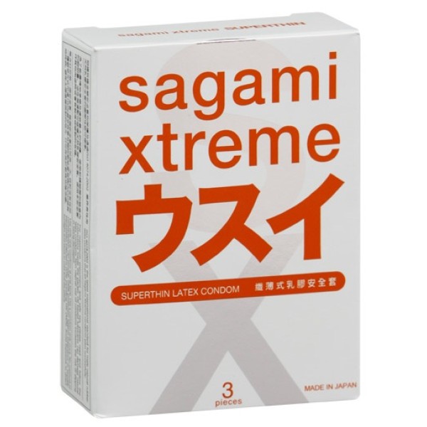 Ультратонкие презервативы Sagami Xtreme Superthin - 3 шт