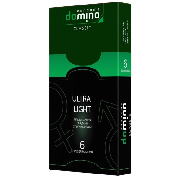Супертонкие презервативы DOMINO Classic Ultra Light - 6 шт
