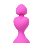 Розовая силиконовая анальная пробка Loverty - 8 см