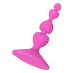 Розовая силиконовая анальная пробка Loverty - 8 см