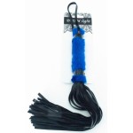 Нежная плеть с синим мехом BDSM Light - 43 см
