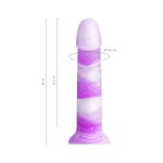 Фиолетовый фаллоимитатор Neil - 18 см