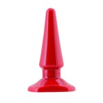 Красная анальная втулка Black Red - 10 см