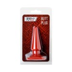 Красная анальная втулка Black Red - 10 см