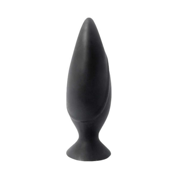 Черная большая анальная пробка Mojo Spades Large Butt Plug - 12 см