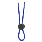 Синее эрекционное лассо Silicone Loop Cock Ring