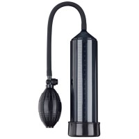 Чёрная вакуумная помпа Eroticon PUMP X1 с грушей Чёрная вакуумная помпа Eroticon PUMP X1 с грушей