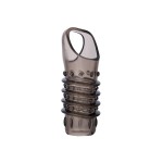 Открытая дымчатая насадка с точками и рёбрами ToyFa XLover - 11,5 см