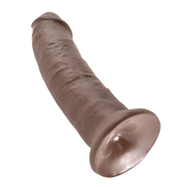 Коричневый фаллоимитатор 9  Cock - 22,9 см