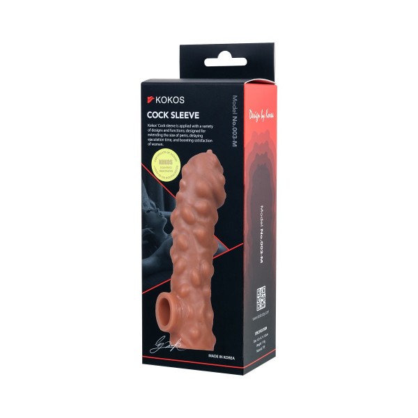 Насадка на фаллос с крупными бугорками EXTREME SLEEVE - 15,6 см