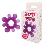 Фиолетовое эрекционное кольцо Sexy Friend 