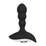 Черный массажер простаты с пультом N 78 Rechargeable Anal Stimulator - 12 см