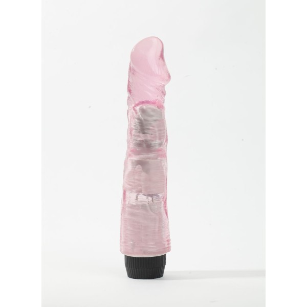 Розовый вибратор-реалистик - 22,5 см