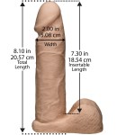 Ультрареалистичная насадка для трусиков Vac-U-Lock 8  ULTRASKYN Cock - 20,57 см