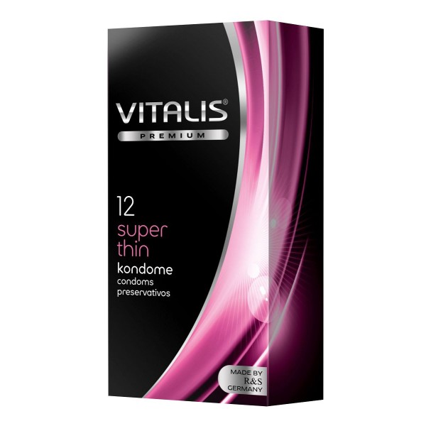 Ультратонкие презервативы VITALIS PREMIUM super thin - 12 шт