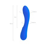 Нереалистичный синий вибратор BLURY - 18,5 см