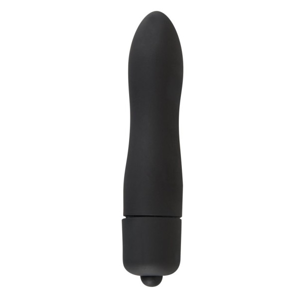 Чёрная вибропуля Mini Vibe - 8,2 см
