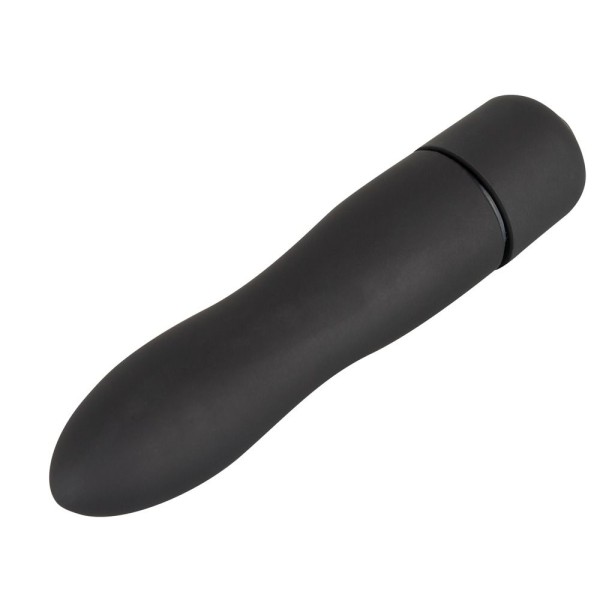 Чёрная вибропуля Mini Vibe - 8,2 см