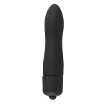 Чёрная вибропуля Mini Vibe - 8,2 см