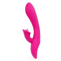 Ярко-розовый рельефный вибратор-кролик QUEJOY - 25 см. Ярко-розовый рельефный вибратор-кролик QUEJOY - 25 см.