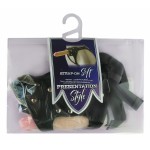 Черный пояс-трусики с двумя насадками Soft-Dolli - 16,5 и 10,5 см
