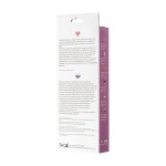 Фиолетовый вибратор High-Tech fantasy с бабочкой для клитора - 22,4 см
