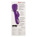 Фиолетовый вибратор-кролик с нагревом Jack Rabbit Signature Heated Silicone Rotating - 21,5 см