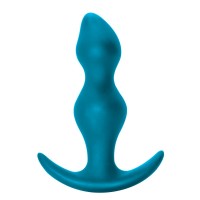 Бирюзовая фигурная анальная пробка Fantasy - 12,5 см.