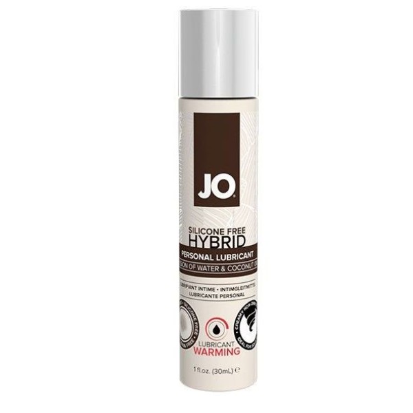 Водно-масляный лубрикант с разогревающим эффектом JO Silicone Free Hybrid Lubricant WARMING  - 30 мл